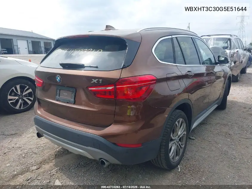 2016 BMW X1 xDrive28I VIN: WBXHT3C30G5E51644 Lot: 42733262