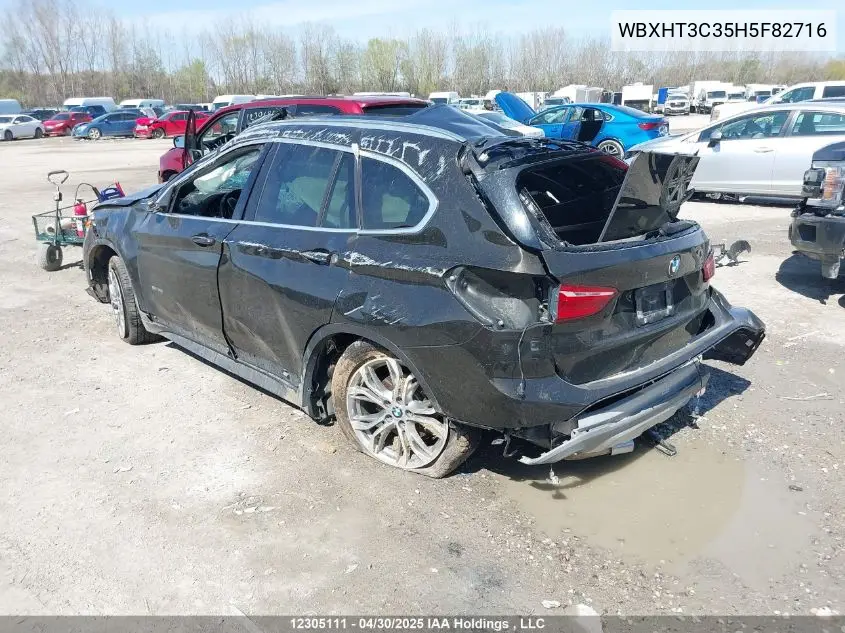 2017 BMW X1 xDrive28I VIN: WBXHT3C35H5F82716 Lot: 12305111