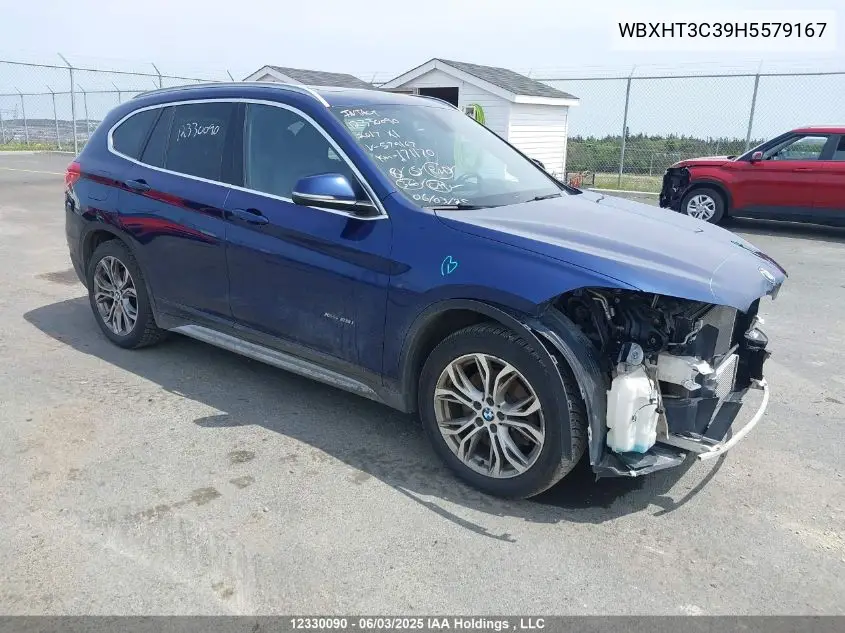 2017 BMW X1 xDrive28I VIN: WBXHT3C39H5579167 Lot: 12330090