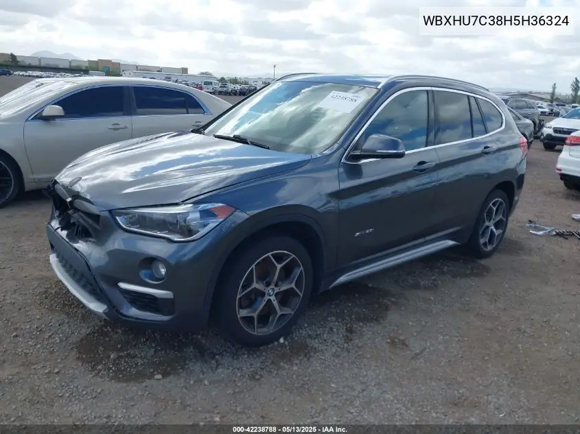 2017 BMW X1 Sdrive28I VIN: WBXHU7C38H5H36324 Lot: 42238788