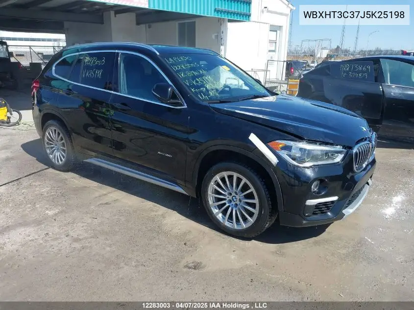 2018 BMW X1 xDrive28I VIN: WBXHT3C37J5K25198 Lot: 12283003
