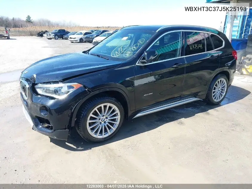 2018 BMW X1 xDrive28I VIN: WBXHT3C37J5K25198 Lot: 12283003