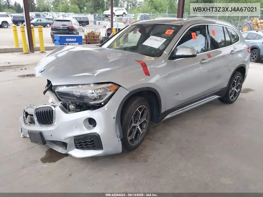 2018 BMW X1 xDrive28I VIN: WBXHT3Z3XJ4A67021 Lot: 42244423