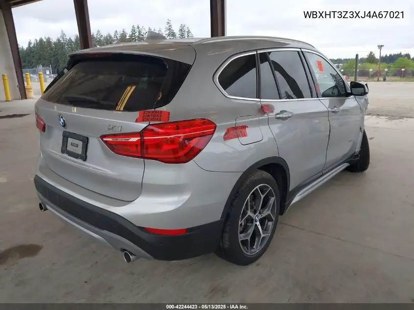 2018 BMW X1 xDrive28I VIN: WBXHT3Z3XJ4A67021 Lot: 42244423