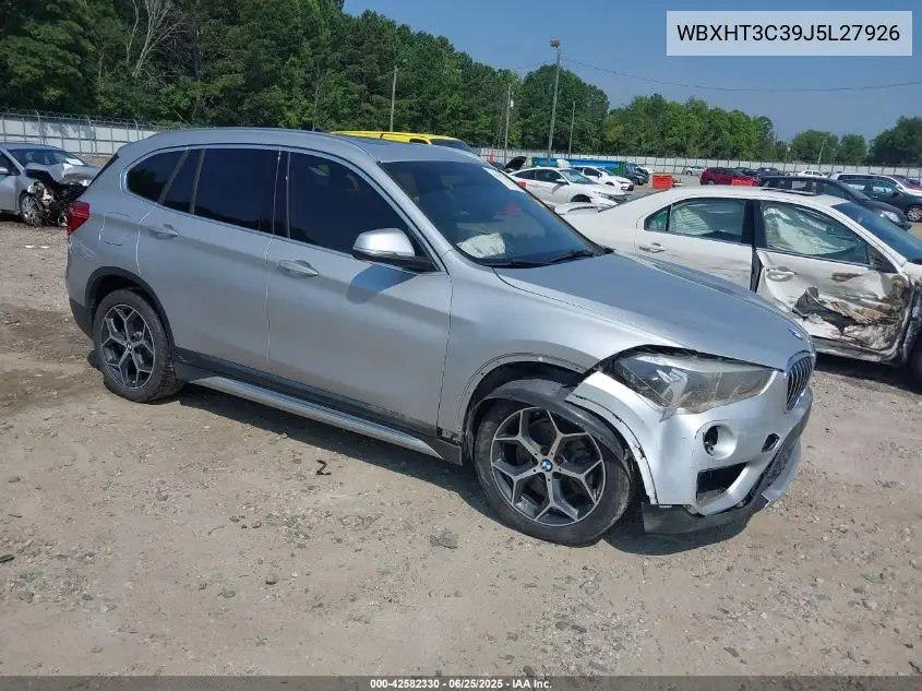 2018 BMW X1 xDrive28I VIN: WBXHT3C39J5L27926 Lot: 42582330