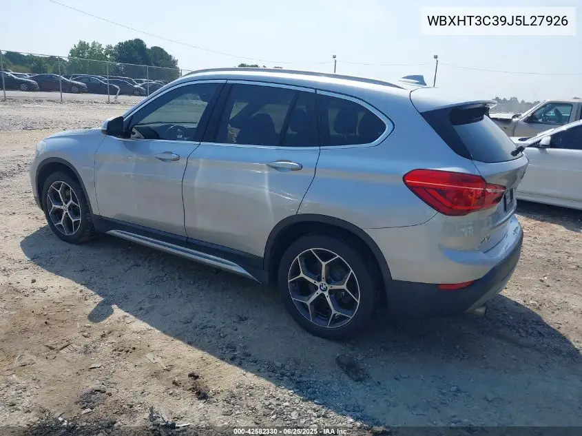 2018 BMW X1 xDrive28I VIN: WBXHT3C39J5L27926 Lot: 42582330