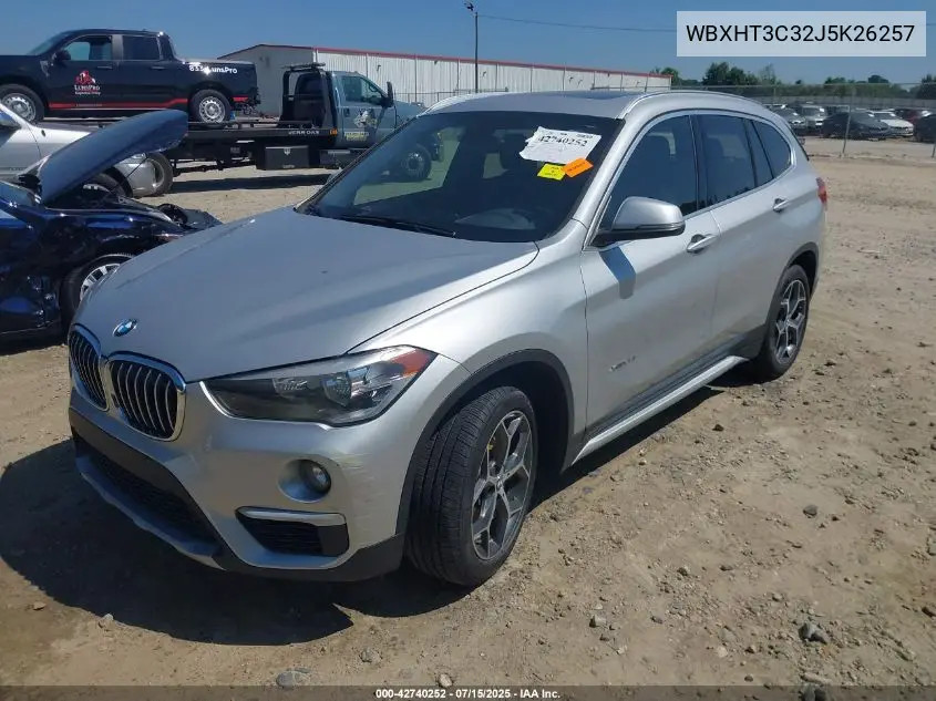 2018 BMW X1 xDrive28I VIN: WBXHT3C32J5K26257 Lot: 42740252