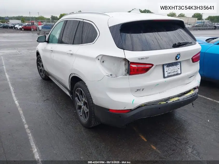2019 BMW X1 xDrive28I VIN: WBXHT3C54K3H35641 Lot: 42241894