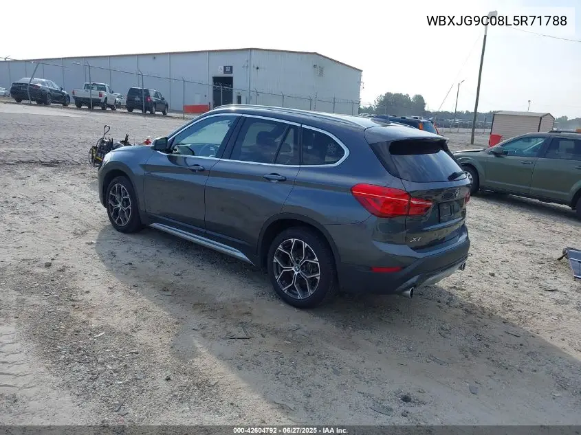 2020 BMW X1 xDrive28I VIN: WBXJG9C08L5R71788 Lot: 42604792