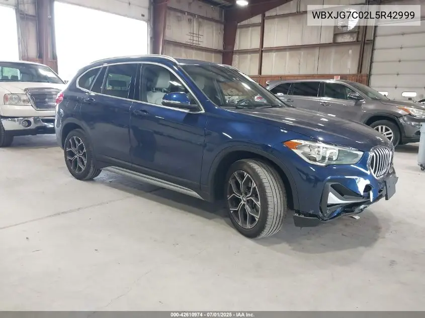 2020 BMW X1 Sdrive28I VIN: WBXJG7C02L5R42999 Lot: 42610974