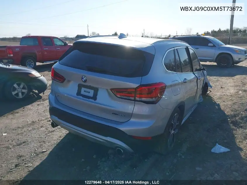 2021 BMW X1 xDrive28I/xDrive28I Essential VIN: WBXJG9C0XM5T73672 Lot: 12279648