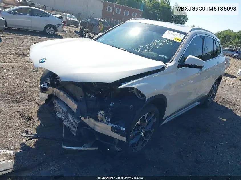 2021 BMW X1 xDrive28I VIN: WBXJG9C01M5T35098 Lot: 42595247
