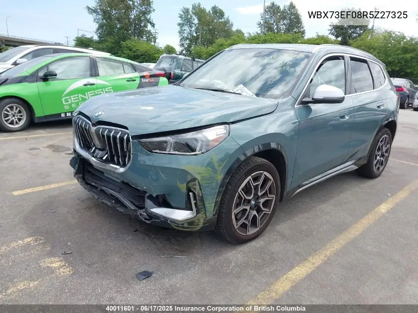 2024 BMW X1 xDrive28I VIN: WBX73EF08R5Z27325 Lot: 40011601