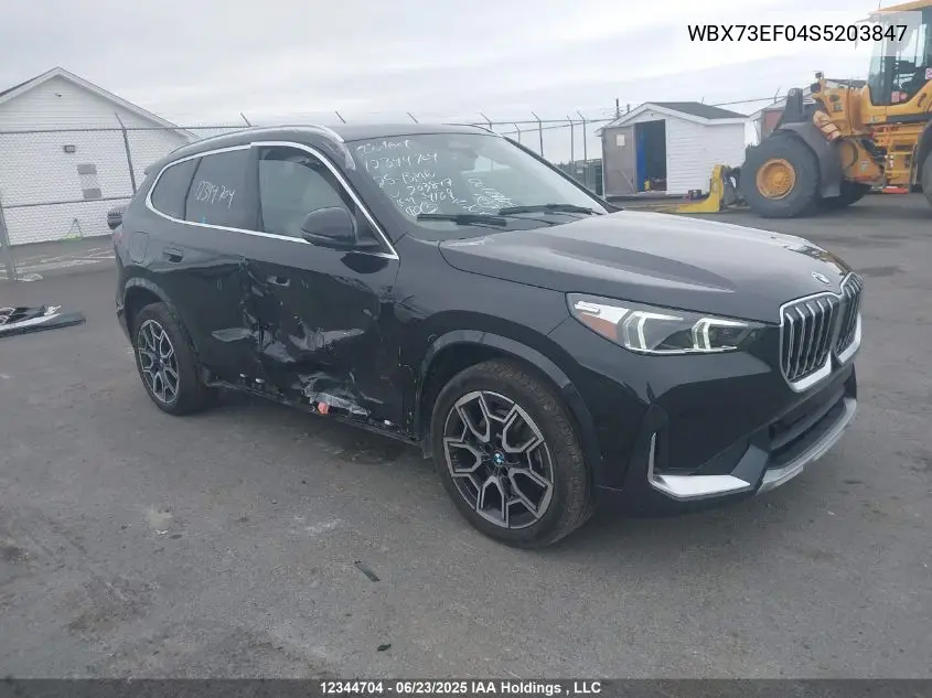 2025 BMW X1 xDrive28I VIN: WBX73EF04S5203847 Lot: 12344704