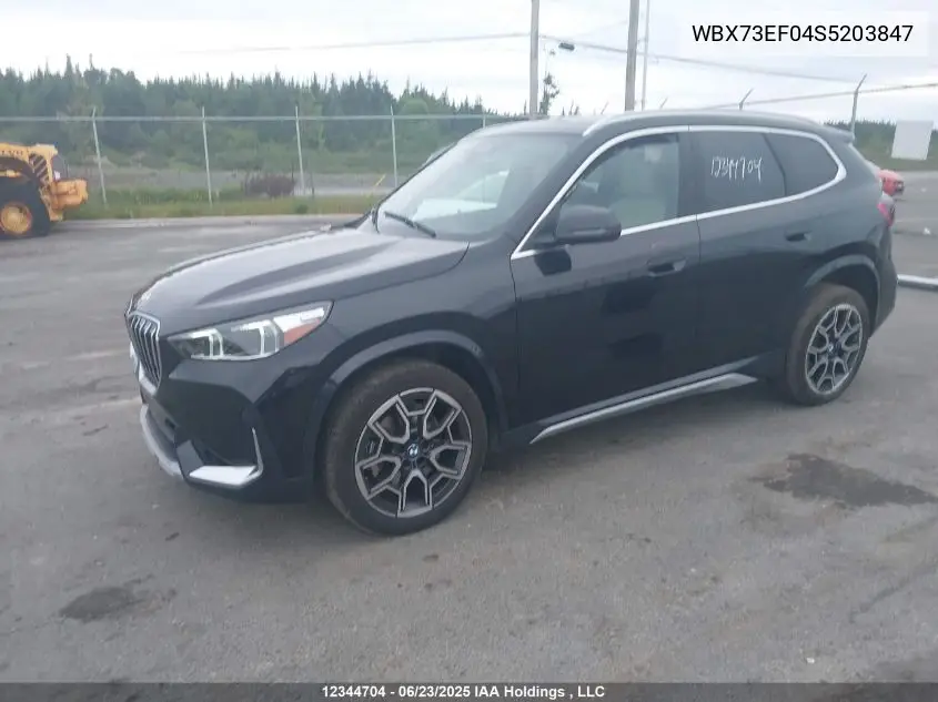 2025 BMW X1 xDrive28I VIN: WBX73EF04S5203847 Lot: 12344704
