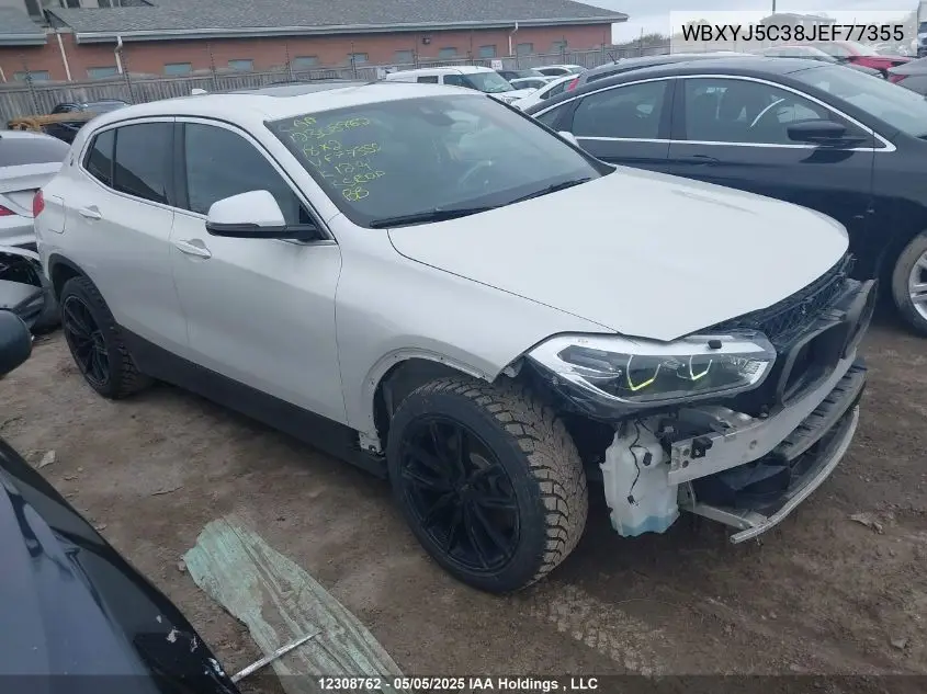 2018 BMW X2 xDrive28I VIN: WBXYJ5C38JEF77355 Lot: 12308762