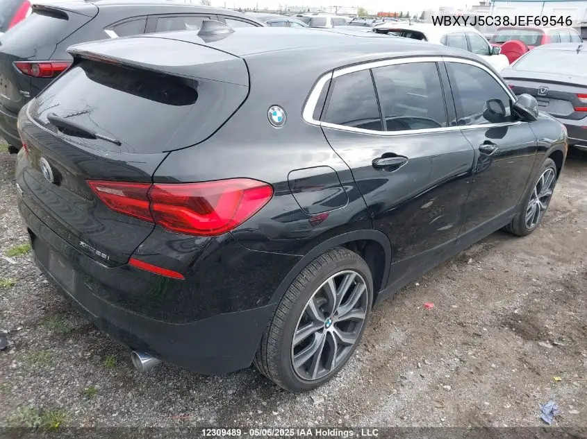 2018 BMW X2 xDrive28I VIN: WBXYJ5C38JEF69546 Lot: 12309489