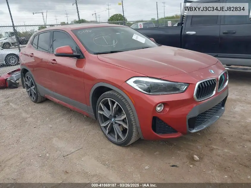 2018 BMW X2 Sdrive28I VIN: WBXYJ3C34JEJ82834 Lot: 41869187