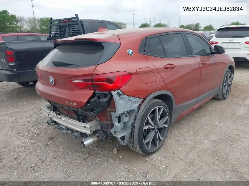 2018 BMW X2 Sdrive28I VIN: WBXYJ3C34JEJ82834 Lot: 41869187