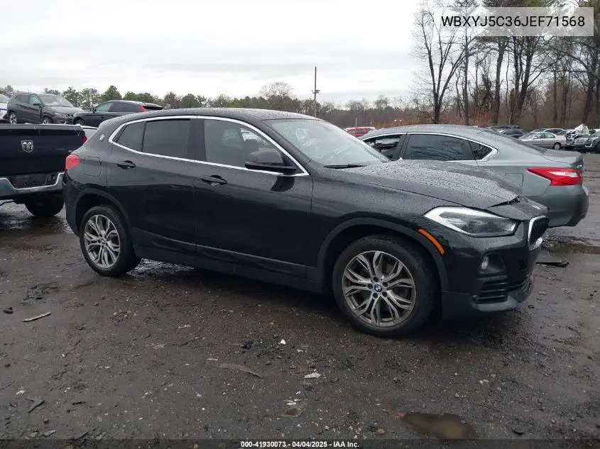 2018 BMW X2 xDrive28I VIN: WBXYJ5C36JEF71568 Lot: 41930073