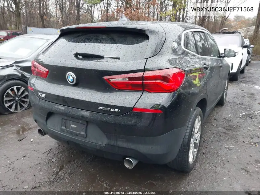 2018 BMW X2 xDrive28I VIN: WBXYJ5C36JEF71568 Lot: 41930073
