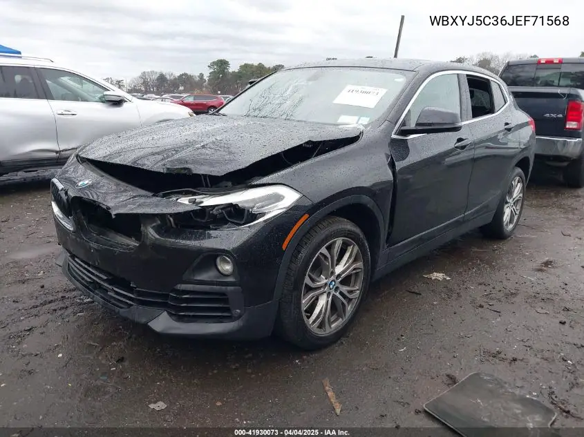 2018 BMW X2 xDrive28I VIN: WBXYJ5C36JEF71568 Lot: 41930073
