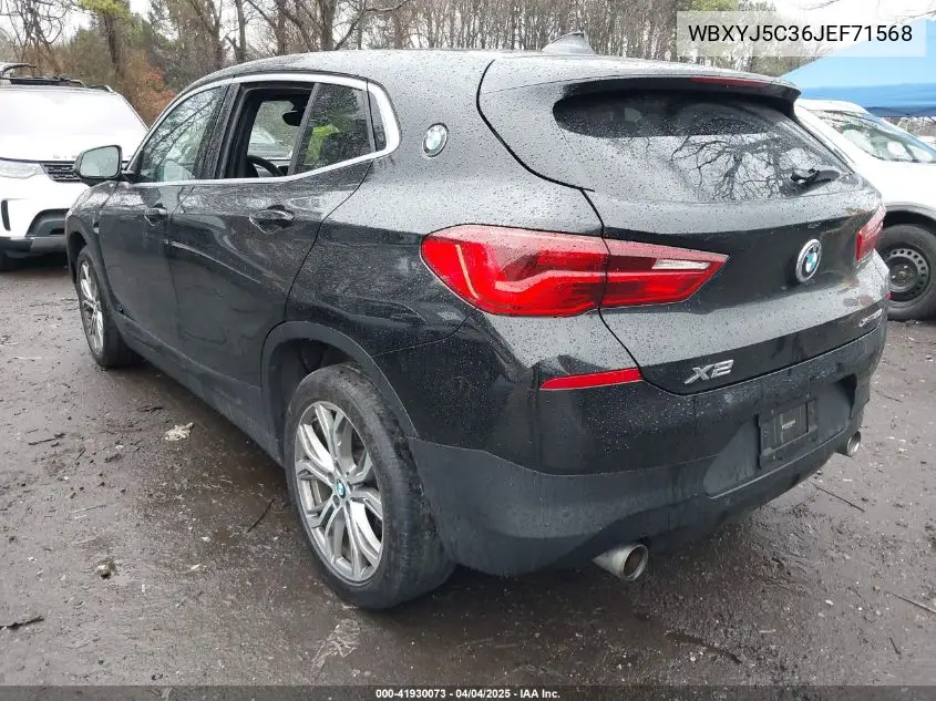 2018 BMW X2 xDrive28I VIN: WBXYJ5C36JEF71568 Lot: 41930073