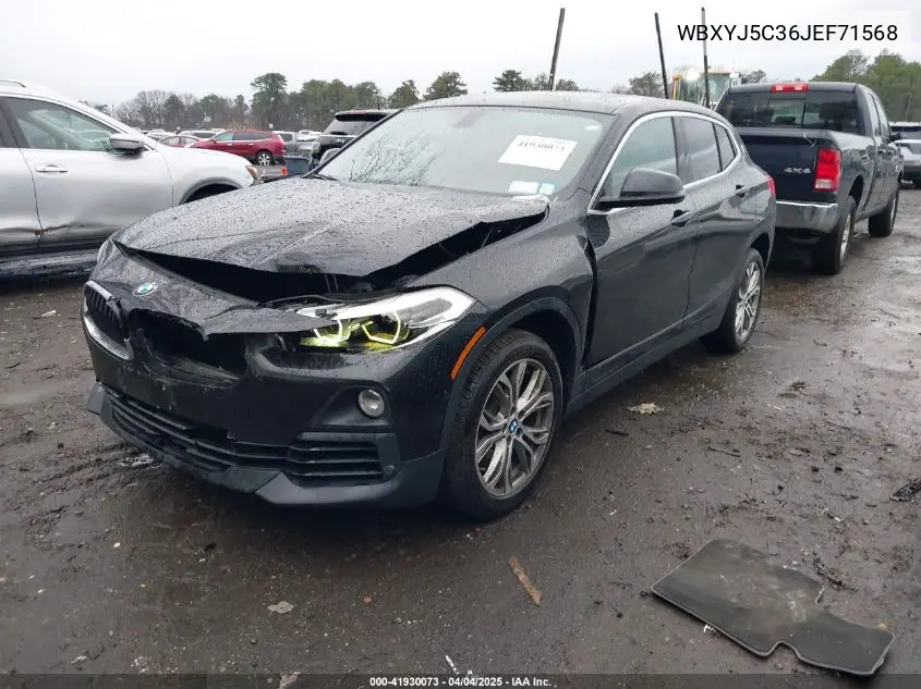 2018 BMW X2 xDrive28I VIN: WBXYJ5C36JEF71568 Lot: 41930073