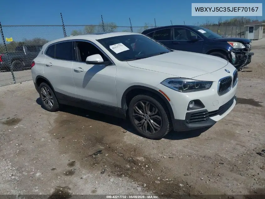 2018 BMW X2 xDrive28I VIN: WBXYJ5C35JEF70167 Lot: 42217732