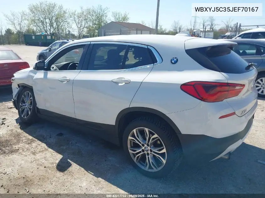 2018 BMW X2 xDrive28I VIN: WBXYJ5C35JEF70167 Lot: 42217732