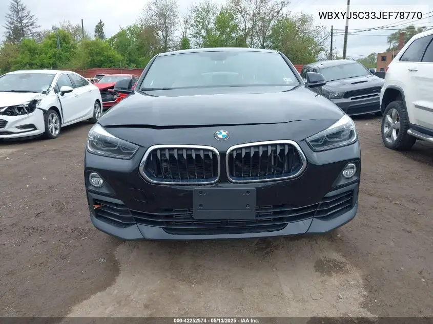 2018 BMW X2 xDrive28I VIN: WBXYJ5C33JEF78770 Lot: 42252574