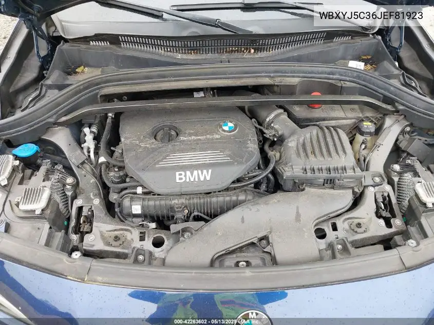 2018 BMW X2 xDrive28I VIN: WBXYJ5C36JEF81923 Lot: 42263602