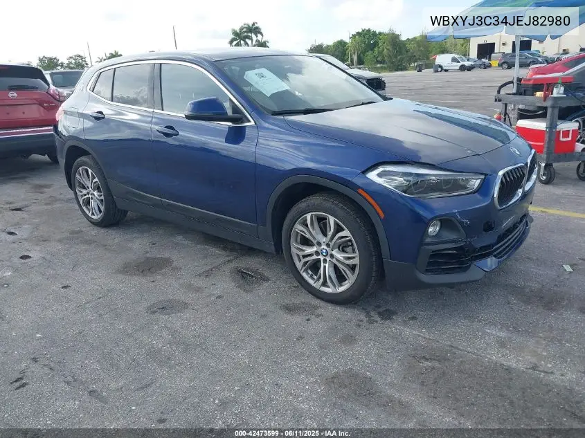 2018 BMW X2 Sdrive28I VIN: WBXYJ3C34JEJ82980 Lot: 42473599