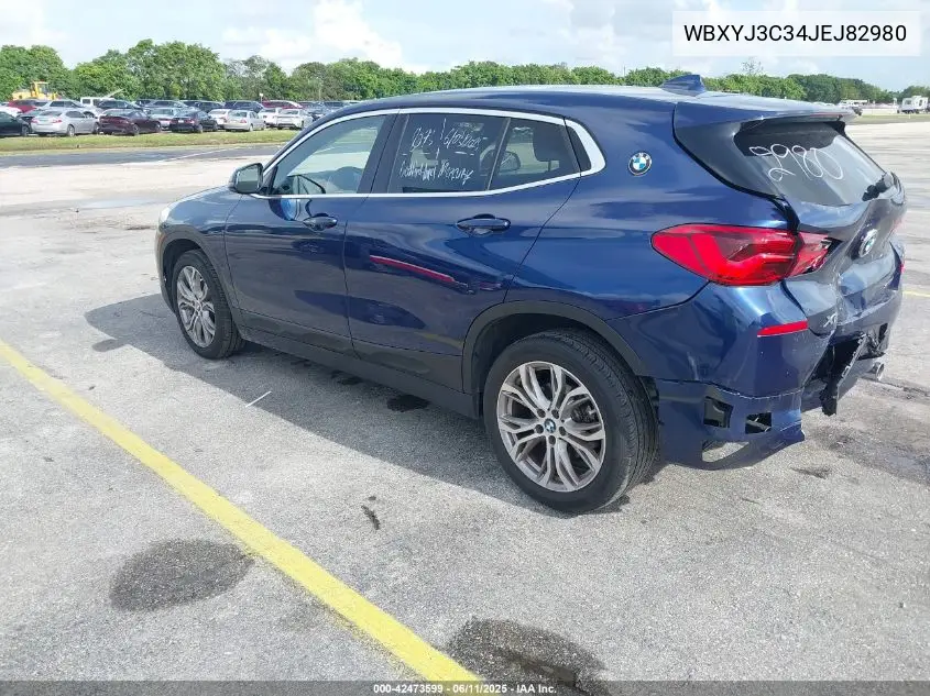 2018 BMW X2 Sdrive28I VIN: WBXYJ3C34JEJ82980 Lot: 42473599