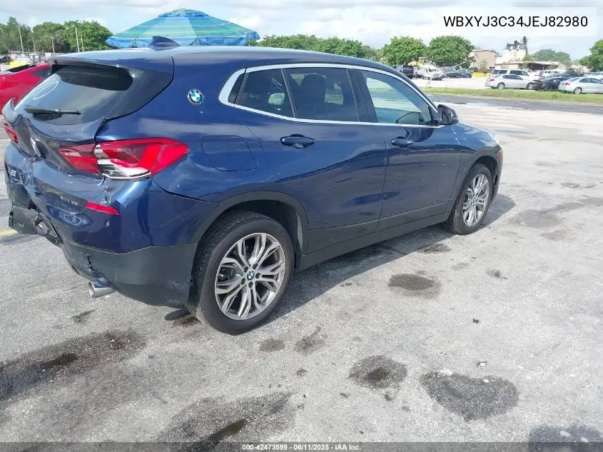 2018 BMW X2 Sdrive28I VIN: WBXYJ3C34JEJ82980 Lot: 42473599