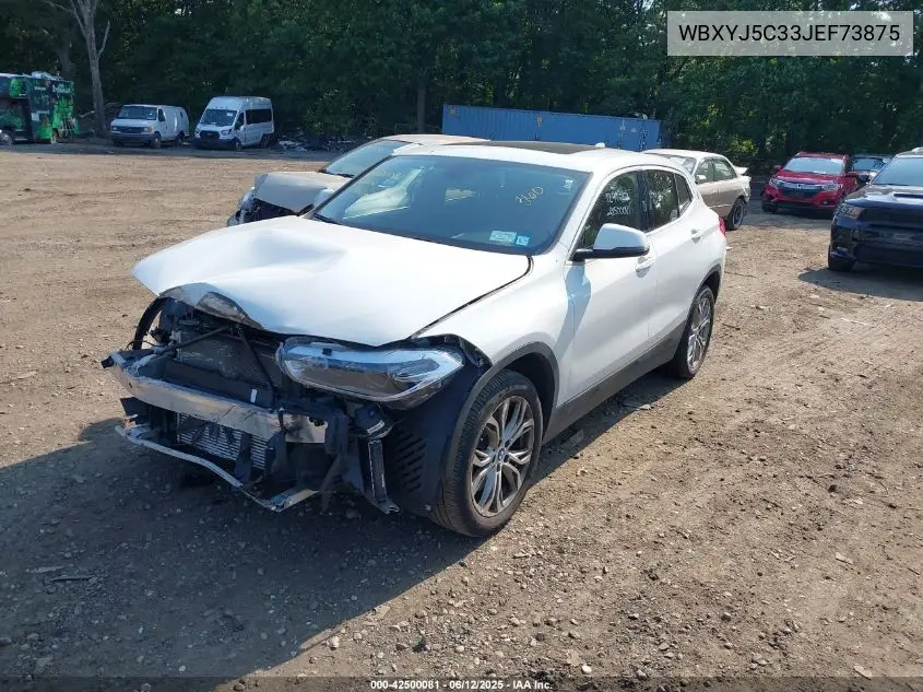 2018 BMW X2 xDrive28I VIN: WBXYJ5C33JEF73875 Lot: 42500081