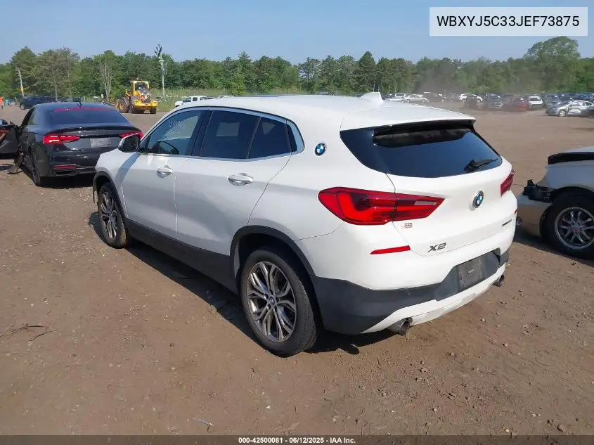 2018 BMW X2 xDrive28I VIN: WBXYJ5C33JEF73875 Lot: 42500081