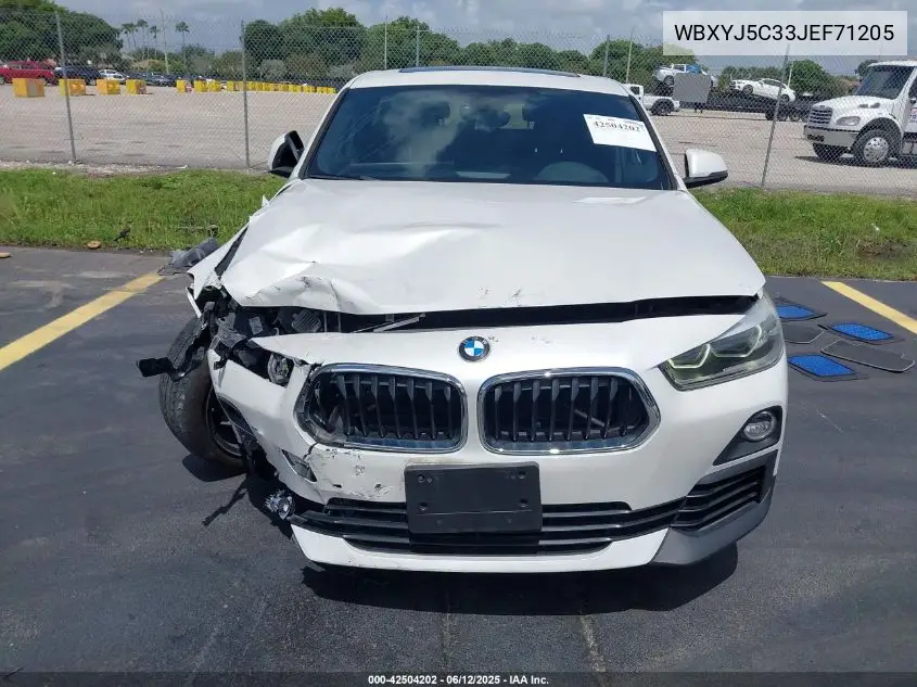 2018 BMW X2 xDrive28I VIN: WBXYJ5C33JEF71205 Lot: 42504202