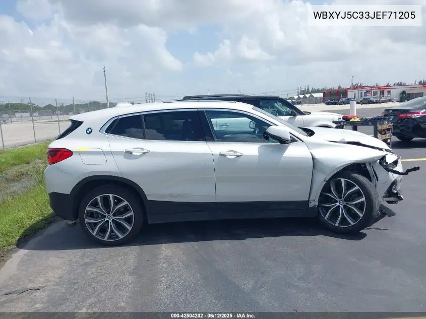 2018 BMW X2 xDrive28I VIN: WBXYJ5C33JEF71205 Lot: 42504202