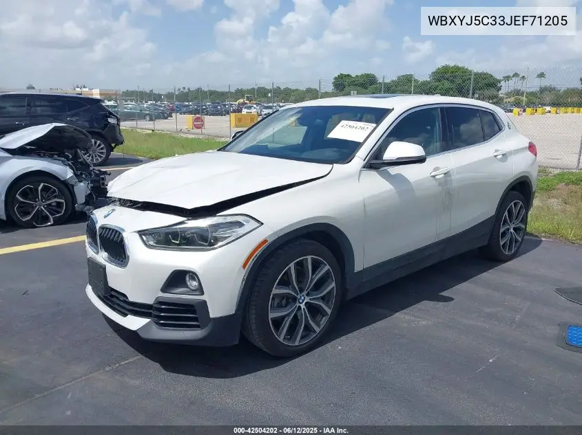 2018 BMW X2 xDrive28I VIN: WBXYJ5C33JEF71205 Lot: 42504202