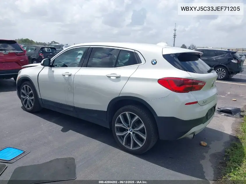 2018 BMW X2 xDrive28I VIN: WBXYJ5C33JEF71205 Lot: 42504202