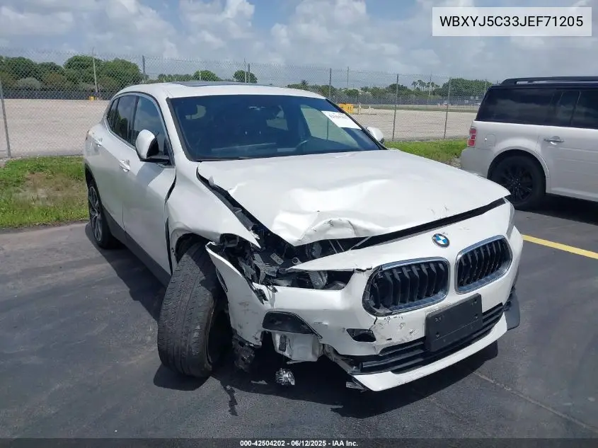 2018 BMW X2 xDrive28I VIN: WBXYJ5C33JEF71205 Lot: 42504202