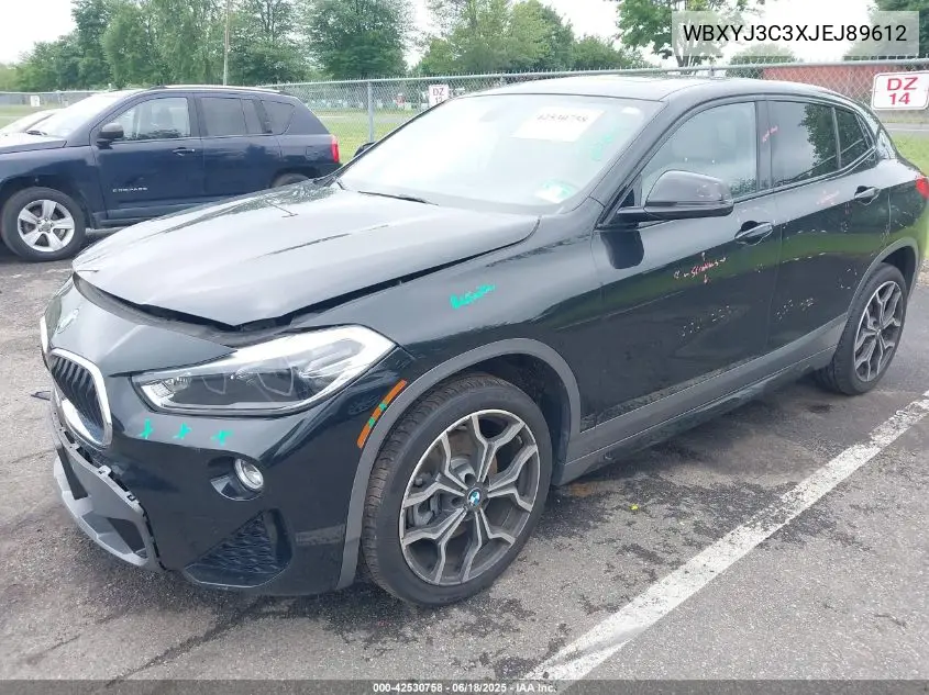 2018 BMW X2 Sdrive28I VIN: WBXYJ3C3XJEJ89612 Lot: 42530758