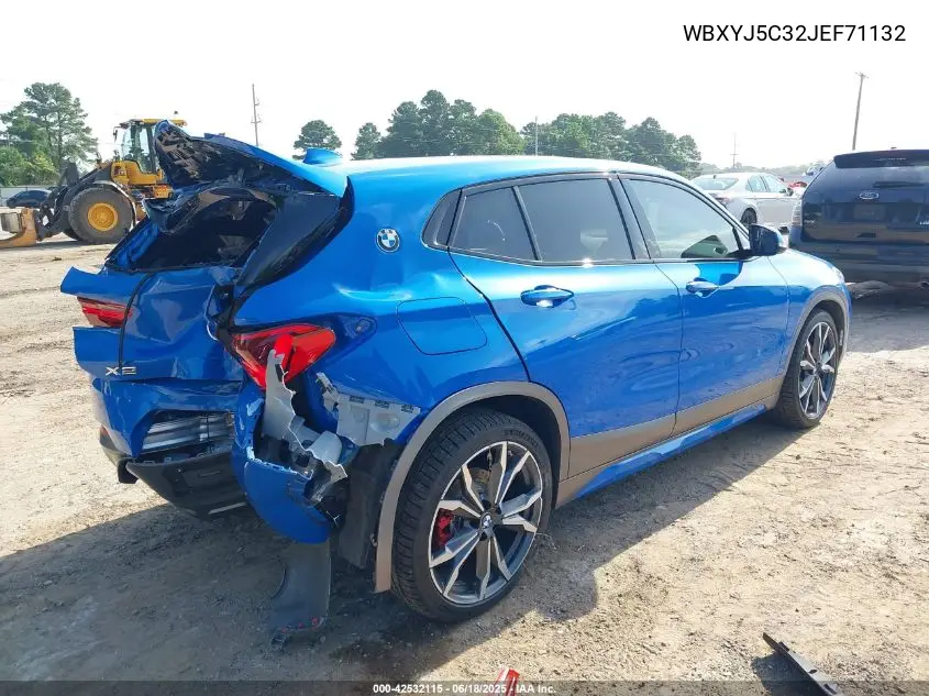 2018 BMW X2 xDrive28I VIN: WBXYJ5C32JEF71132 Lot: 42532115