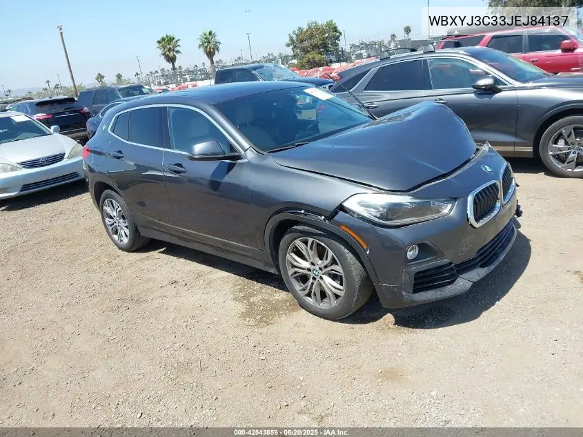 2018 BMW X2 Sdrive28I VIN: WBXYJ3C33JEJ84137 Lot: 42543859