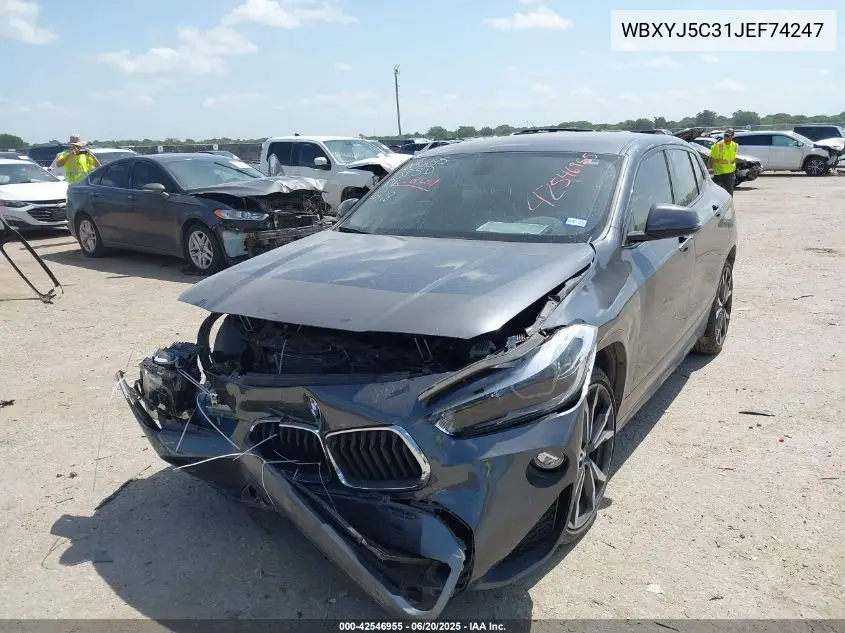 2018 BMW X2 xDrive28I VIN: WBXYJ5C31JEF74247 Lot: 42546955