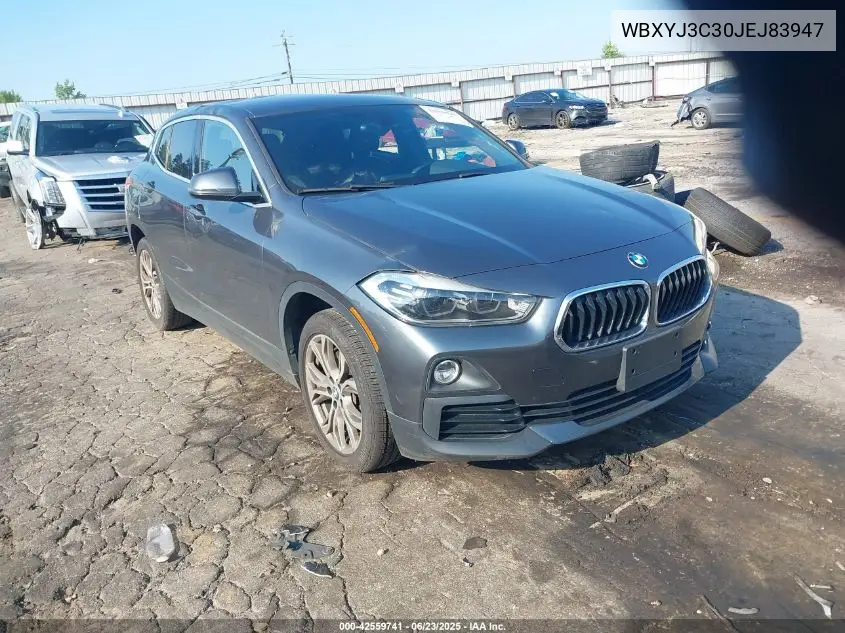2018 BMW X2 Sdrive28I VIN: WBXYJ3C30JEJ83947 Lot: 42559741