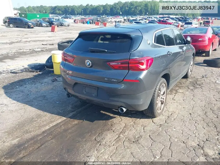 2018 BMW X2 Sdrive28I VIN: WBXYJ3C30JEJ83947 Lot: 42559741