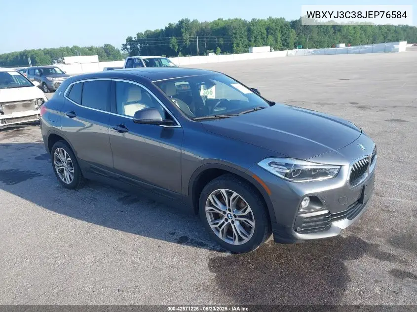 2018 BMW X2 Sdrive28I VIN: WBXYJ3C38JEP76584 Lot: 42571226