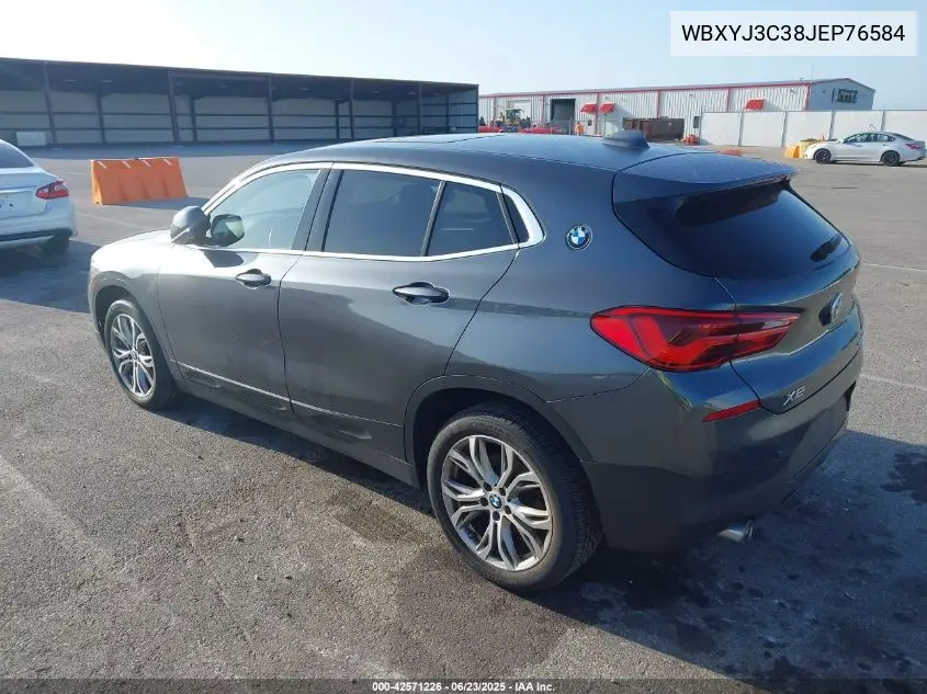 2018 BMW X2 Sdrive28I VIN: WBXYJ3C38JEP76584 Lot: 42571226